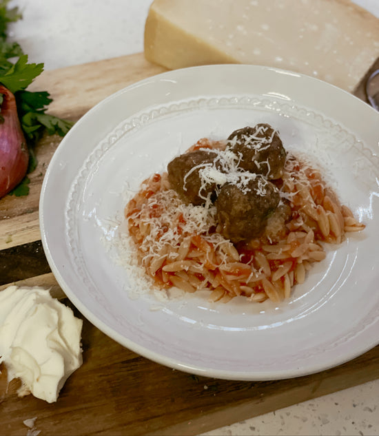 Meatballs with Orzo  / Sunday Table